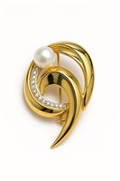 Broche Idee Preziose dal 1987 Mujer in Oro amarillo Perla IP.ACK18G/1P